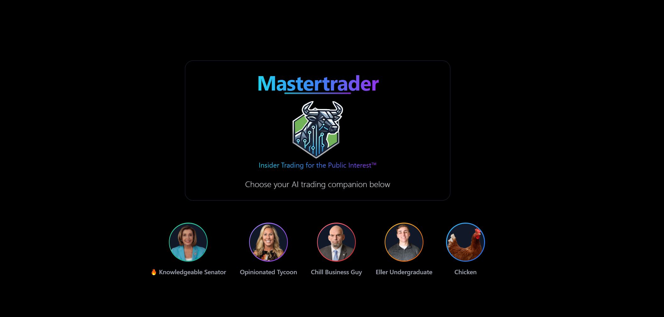 Master Trader - Insider Trading for the Public Good